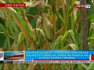 State of calamity, posibleng ideklara sa Davao City dahil sa lawak ng pinsala ng El Niño