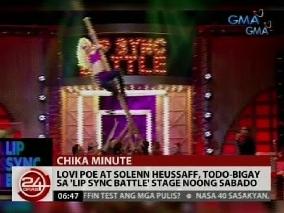 24 Oras: Lovi Poe at Solenn Heussaff, todo-bigay sa 'Lip Sync Battle' stage noong Sabado