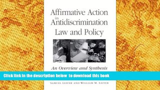 READ book  Affirmative Action in Antidiscrimination Law and Policy (SUNY Series in American
