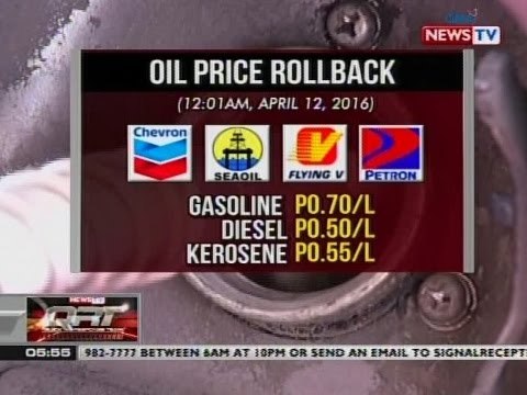 QRT: Oil price rollback, ipatutupad