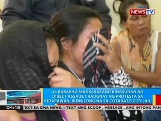 28 babaeng magsasakang kinasuhan ng direct assualt kaugnay ng protesta sa Kidapawan, ikinulong na