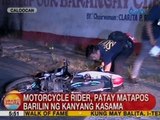 UB: Motorcycle rider, patay matapos barilin ng kanyang kasama sa Caloocan