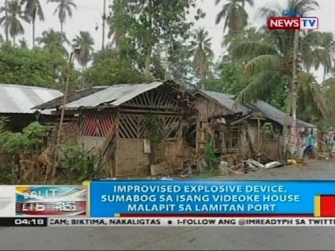 Improvised explosive device, sumabog sa isang videoke house malapit sa lamitan port