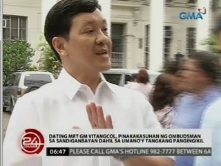 Vitangcol, pinakakasuhan ng Ombudsman sa Sandiganbayan dahil sa umano'y tangkang pangingikil