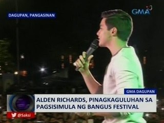 SAKSI: Alden Richards, pinagkaguluhan sa pagsisimula ng Bangus Festival