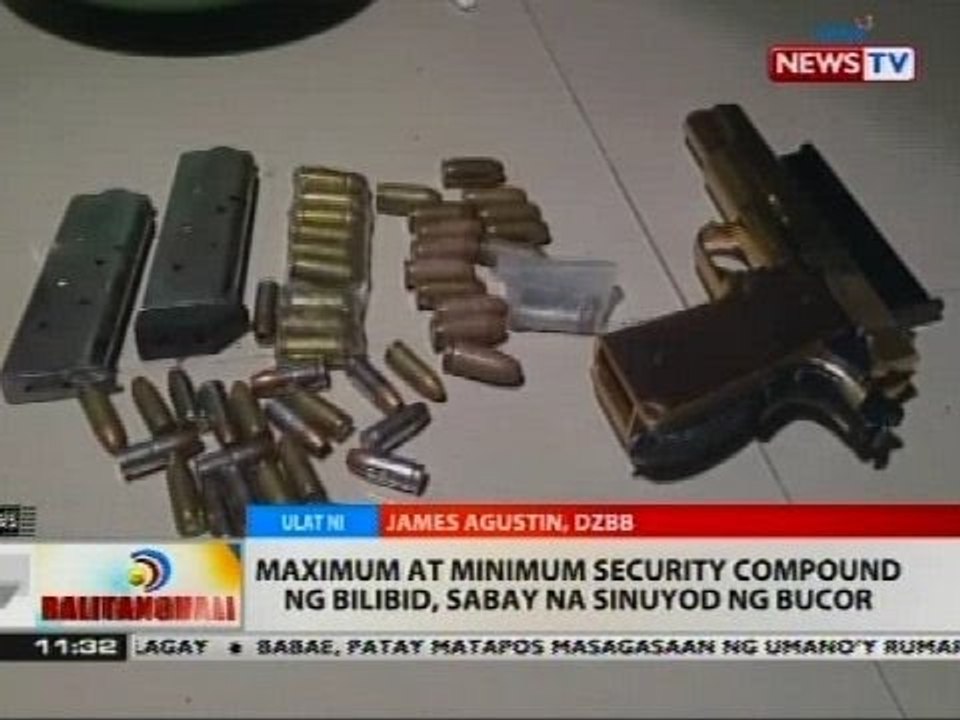 Maximum at minimum security compound ng Bilibid, sabay na sinuyod ng Bucor
