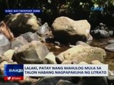 SAKSI: Lalaki, patay nang mahulog sa talon habang nagpapakuha ng litrato