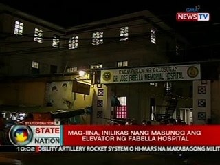 SONA: Mag-iina, inilikas nang masunog ang elevator ng Fabella Hospital