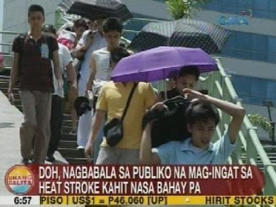 UB: DOH, nagbabala sa publiko na mag-ingat sa heat stroke kahit nasa bahay pa