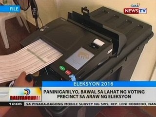 BT: Paninigarilyo, bawal sa lahat ng voting precinct sa araw ng eleksyon