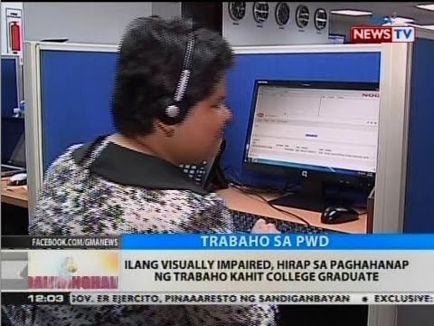 BT: Ilang visually impaired, hirap sa paghahanap ng trabaho kahit college graduate