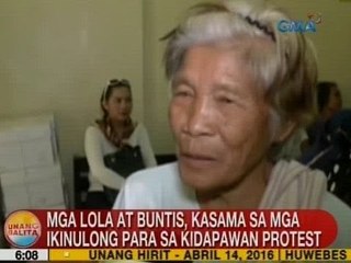 UB: Mga lola at buntis, kasama sa mga ikinulong para sa Kidapawan protest