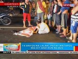 BP: 14-anyos na lalaki, patay matapos ma-hit-and-run ng bus
