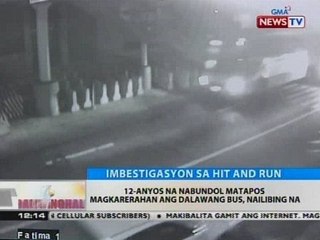 BT: 12-anyos na nabundol matapos magkarerahan ang 2 bus, nailibing na