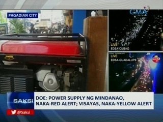 SAKSI: DOE: Power supply ng Mindanao, naka-red alert