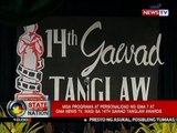 SONA: Mga programa at personalidad ng GMA 7 at GMA News TV, wagi sa 14th Gawad Tanglaw Awards