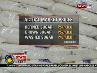 SONA: Presyo ng asukal, posibleng tumaas ayon sa DTI