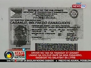 LTFRB, pinag-iingat ang call center agents dahil sa holdupper-rapist na nagpapanggap na taxi driver