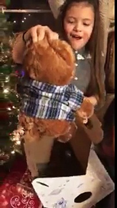 Peluche nounours avec la voix du Papy mort.. Glauque !