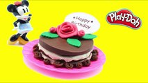 PLAY DOH CAKE Happy Birthday Chocolate Surprise Eggs peppa pig mickey mouse clubhouse toys