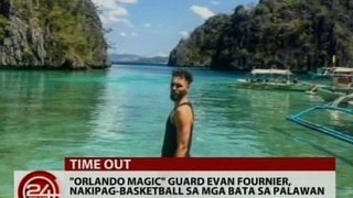 24 Oras: Orlando Magic guard, Evan Fournier, nakipag-basketball sa mga bata sa Palawan