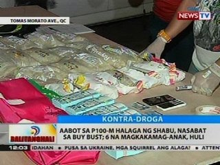 Aabot sa P100-M halaga ng shabu, nasabat sa buy-bust; 6 na magkakamag-anak, huli