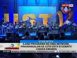Ilang programa ng GMA Network, pinarangalan sa 12th USTV Students' Choice Award