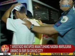 UB: 7 arestado matapos maaktuhang nagma-marijuana umano sa bar sa Davao City