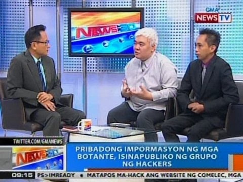 NTG: Pribadong impormasyon ng mga botante, isinapubliko ng grupo ng hackers