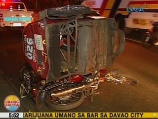UB: Tricycle, nabangga ng taxi sa QC; driver, sugatan