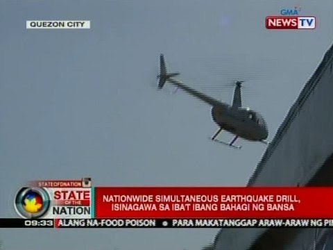SONA: Nationwide simultaneous earthquake drill, isinagawa sa iba't ibang bahagi ng bansa