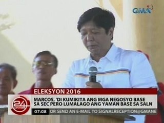 24 Oras: Marcos, 'di kumikita ang mga negosyo base sa sec pero lumalago ang yaman base sa SALN