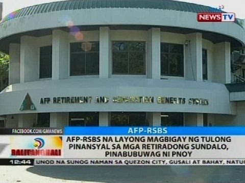 AFP-RSBS na layong magbigay ng tulong pinansyal sa mga retiradong sundalo, pinabubuwag ni PNoy