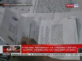 P100,000, natangay sa lending center; suspek, posibleng dating empleyado