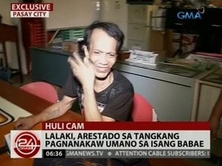 24 Oras: Exclusive: Lalaki, arestado sa tangkang pagnanakaw umano sa isang babae