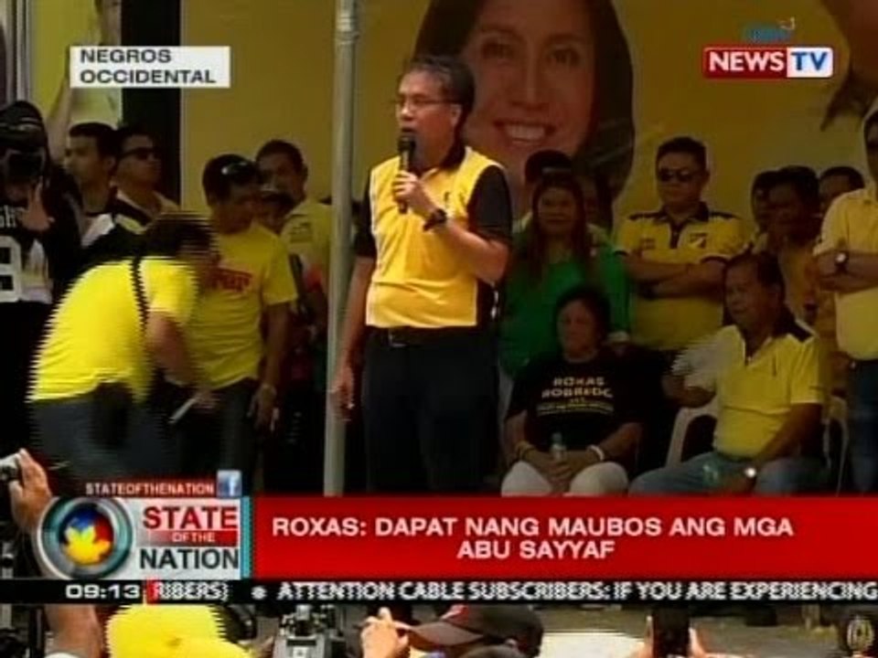 SONA: Roxas: Dapat nang maubos ang mga Abu Sayyaf
