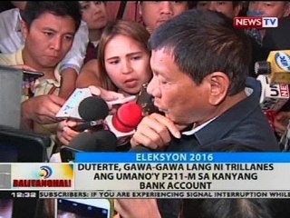 BT: Duterte, gawa-gawa lang ni Trillanes ang umano'y P211-M sa