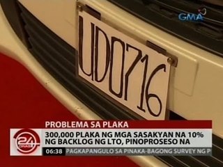 24 Oras: 300,000 plaka ng mga sasakyan na 10% ng backlog ng LTO, pinoproseso na