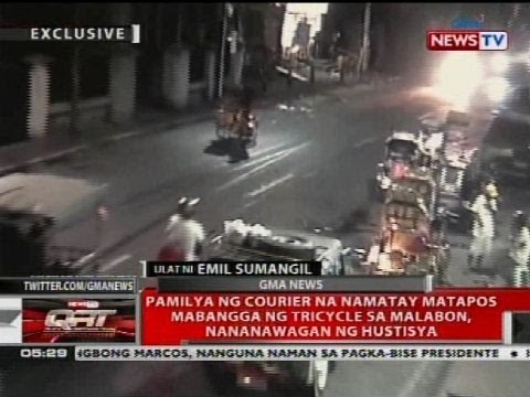 Pamilya ng courier na namatay matapos mabangga ng tricycle sa Malabon, nananawagan ng hustisya