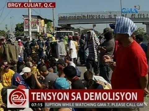 24 Oras: Paggiba sa mga bahay sa Brgy. Culiat, hinarang ni Rep. Belmonte