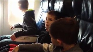 First Airplane Ride Funny Video Taking Off in an airplane Plane-RXkcANyeHSo