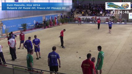 Seconde partie poules, double, Sport Boules, Euro Masculin, Nice 2016