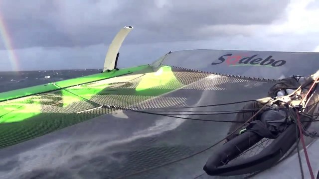 Tour du Monde Sodebo J 35 - La 13ème vidéo du bord après 4 jours d'Atlantique Sud-QDowyt-UQ68