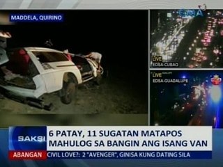 SAKSI: 6 patay, 11 sugatan matapos mahulog sa bangin ang 1 van
