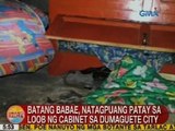 UB: Batang babae, natagpuang patay sa loob ng cabinet sa Dumaguete City