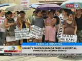 Umano'y pagpapasara sa Fabella Hospital, ipinrotesta ng mga buntis