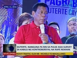 SAKSI: Duterte, nanguna pa rin sa Pulse Asia survey