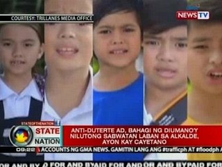 SONA: Anti-Duterte ad, bahagi ng diumano'y nilutong sabwatan laban sa alkalde, ayon kay Cayetano