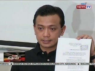 Reklamong plunder, inihain ni Trillanes laban kay Duterte
