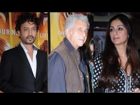 Irrfan Khan, Tabu, Naseeruddin Shah, Kabir Khan At 'Life Of Pi' Special Screening